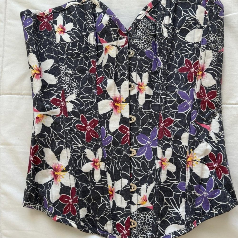 floral corset top